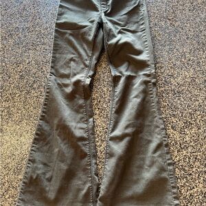 Free People Olive Wide-Leg Trousers